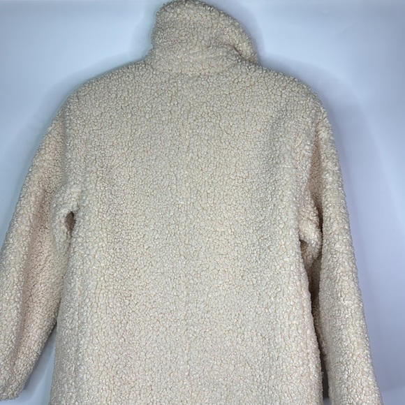 Crewcuts Cream Teddy Sherpa Button Up Jacket Size Large - Picture 5 of 13